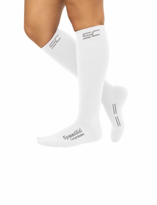 Buy SpeedAid Compression Socks White